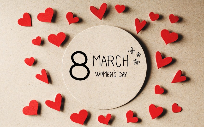 Открытки картинки с надписями Happy women's day 8 march бесплатно