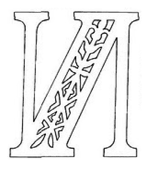 Трафареты букв русского алфавита для вырезания