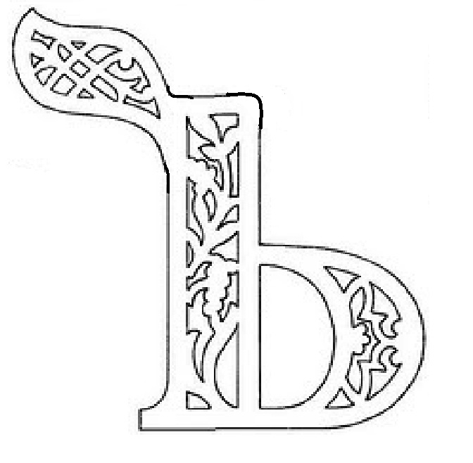 Трафареты букв русского алфавита для вырезания