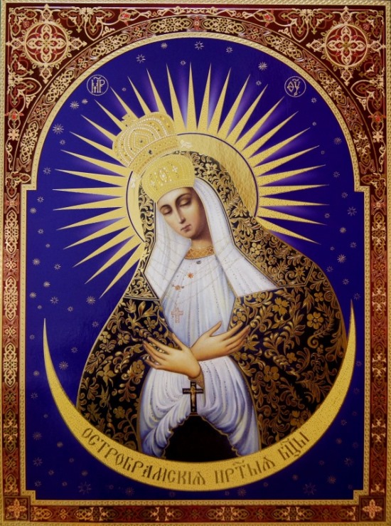 Православная Икона Божией Матери Остробрамская Виленская