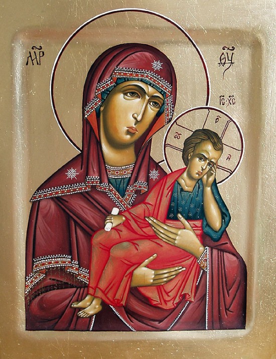 Изображение иконы Богородицы «Старорусская» скачать бесплатно