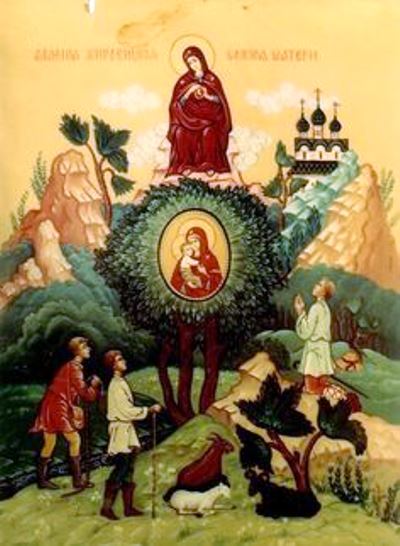 Изображение иконы Богородицы «Жировицкая» скачать бесплатно