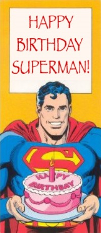 Красивые картинки и открытки на день рождения супермена