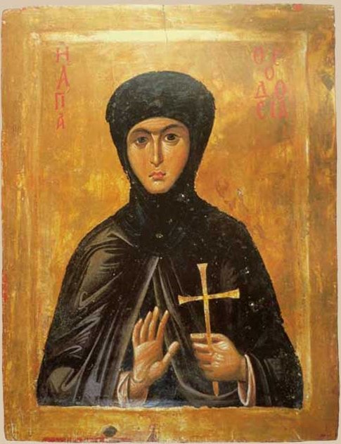 Икона Преподобномученица Феодосия Константинопольская бесплатно