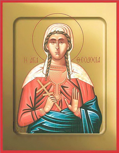 Образ иконы Преподобномученица Феодосия Константинопольская