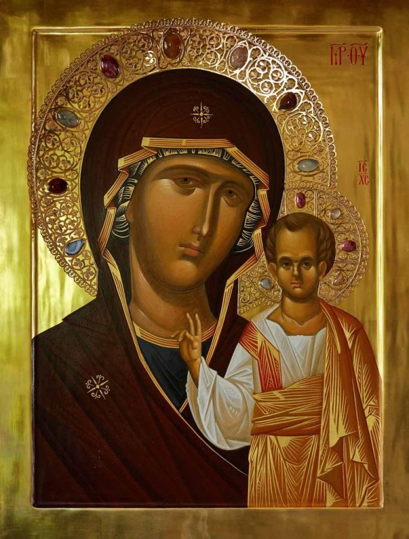 Изображение иконы Божией Матери Казанская скачать бесплатно