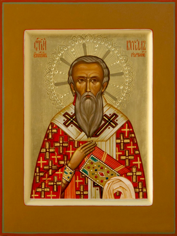 Фото иконы священномученика Кирилла, епископа Гортинского