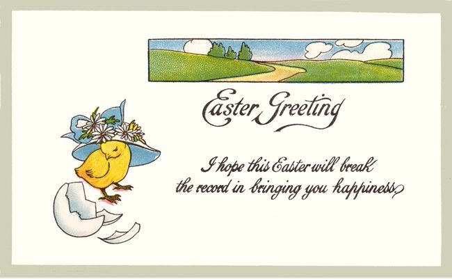 Открытки с надписями Easter greetings бесплатно