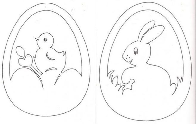 Шаблоны рисунки пасхальные на яйца