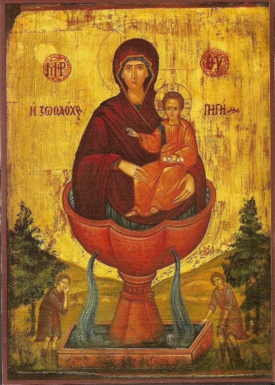 Образ иконы Божией Матери "Живоносный Источник"
