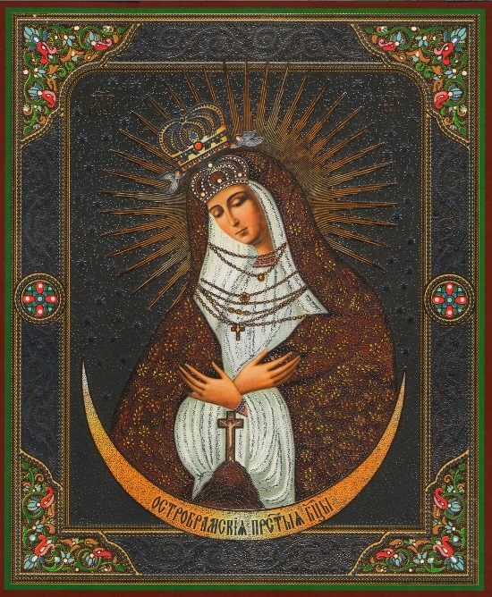 Православная Икона Божией Матери Остробрамская Виленская