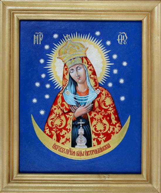 Старые иконы изображения Виленско Остробрамской Божией Матери
