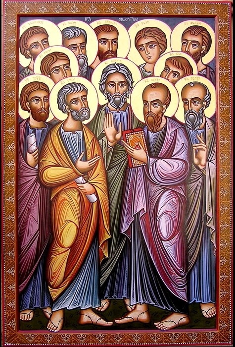 Собор святых славных и всехвальных 12-ти Апостолов икона скачать