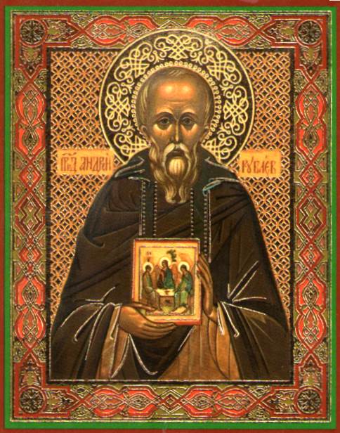 Фото иконы святого преподобного Андрея Рублева
