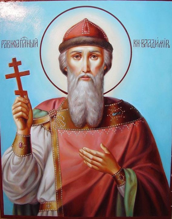 Старые иконы изображения святого равноапостольного князя Владимира