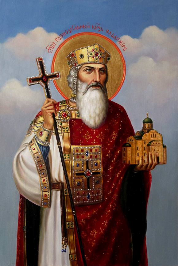 Икона святого равноапостольного князя Владимира, крестителя Руси беспл