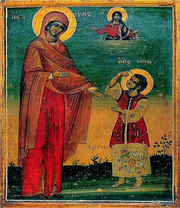 Изображение иконы мучеников Кирика и Иулитты