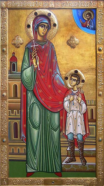 Изображение иконы мучеников Кирика и Иулитты