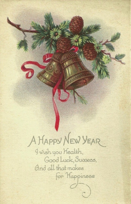 Открытки с надписями на английском Happy New Year бесплатно